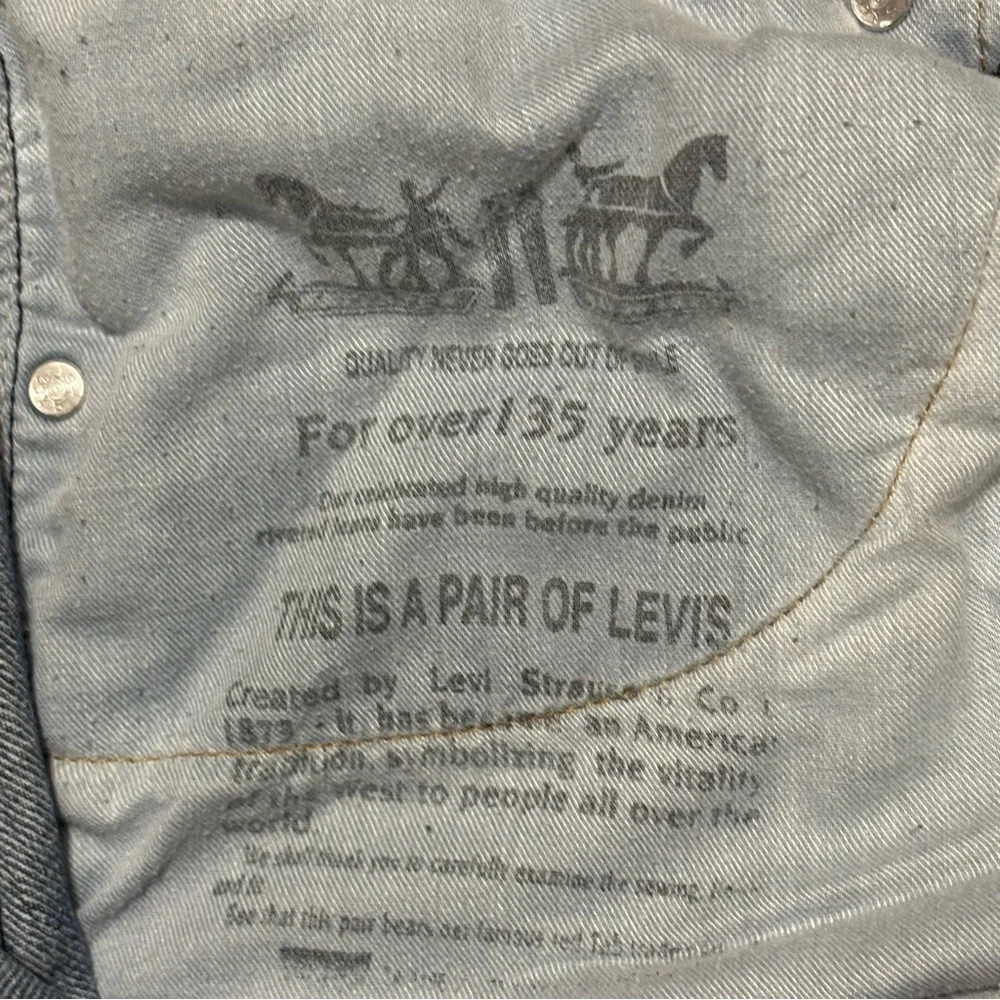 Levi's 505 Blue Straight Cotton Classic Timeless Design Jeans 38x30 - Picture 5 of 5
